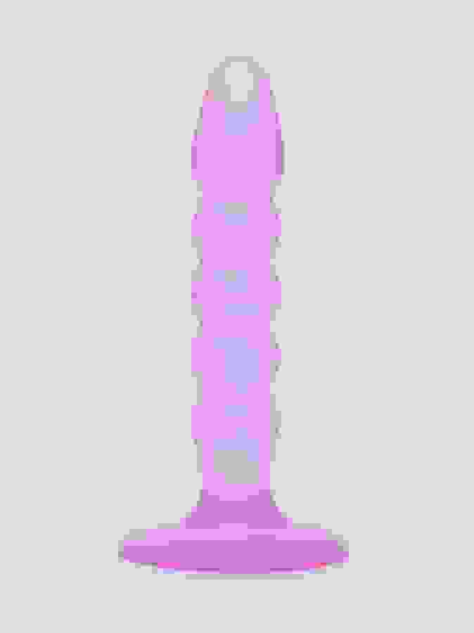 BASICS Ribbed Anal Starter Dildo 5 Inch, Purple, hi-res